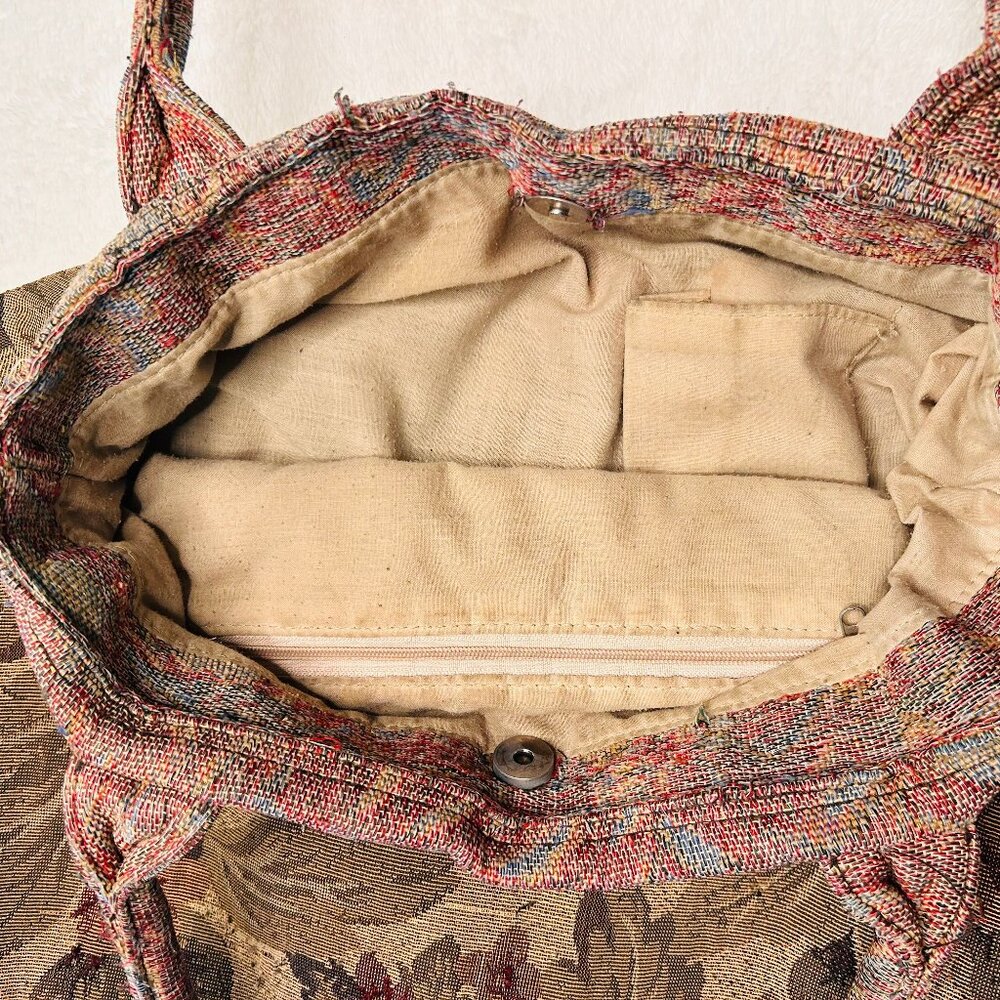 Vintage Urban Outfitters Tapestry Bag (Y2K | Cottagecore | Coquette Academia) - Picture 9 of 14